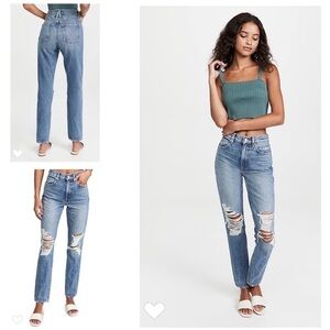 Slvrlake Jeans NWT Roxy Straight Jeans in After the Storm Blue 26 New